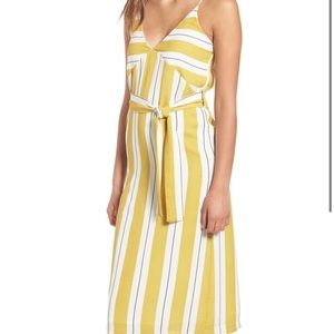 Dee Elly Stripe Midi Dress - Size XL